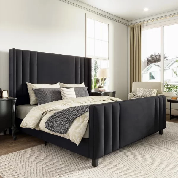 Aurieona Upholstered Platform Bed | Nairobi | Eric Woodworks