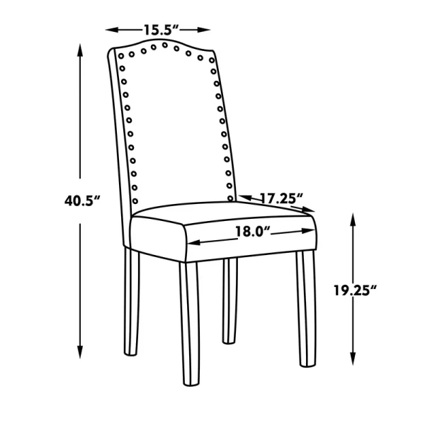 high back uphostered fabric chair